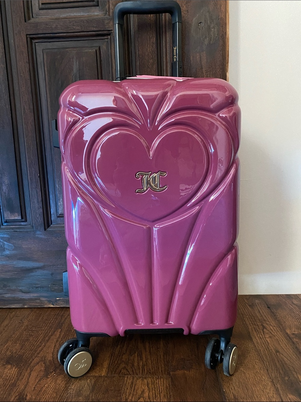 NWT Juicy Couture heart Maroon Carry-on